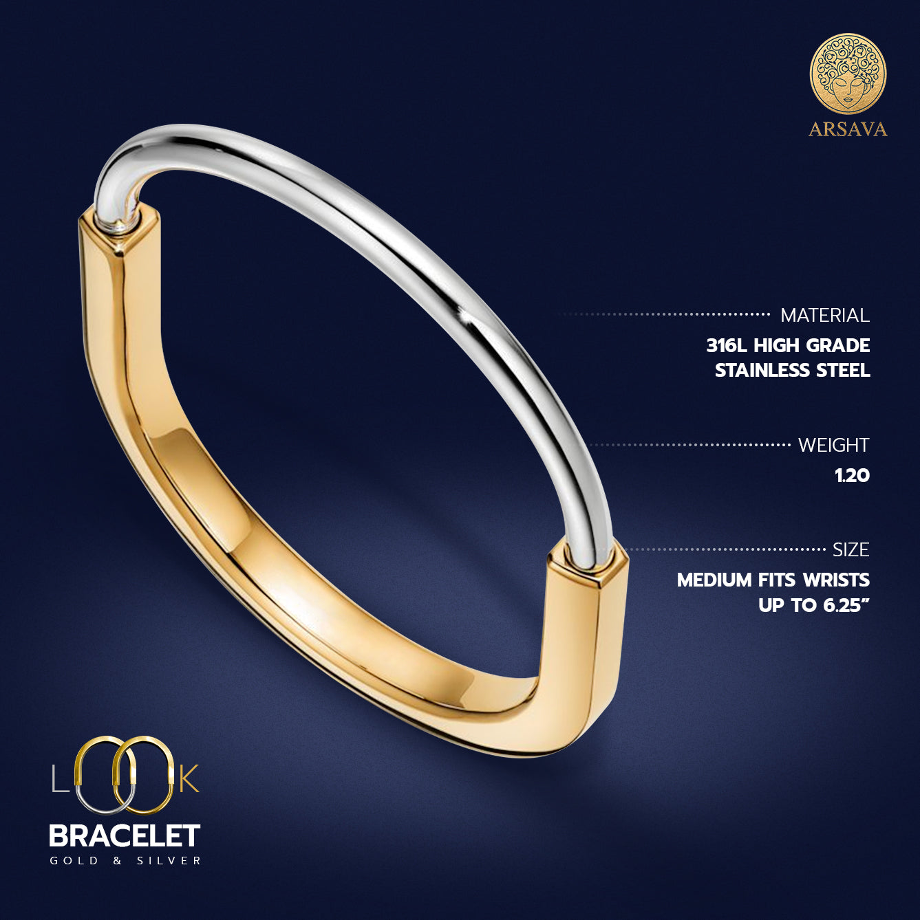 THE LOOK BRACELET | GOLD & SILVER | 3 MONTHS OF WARRANTY