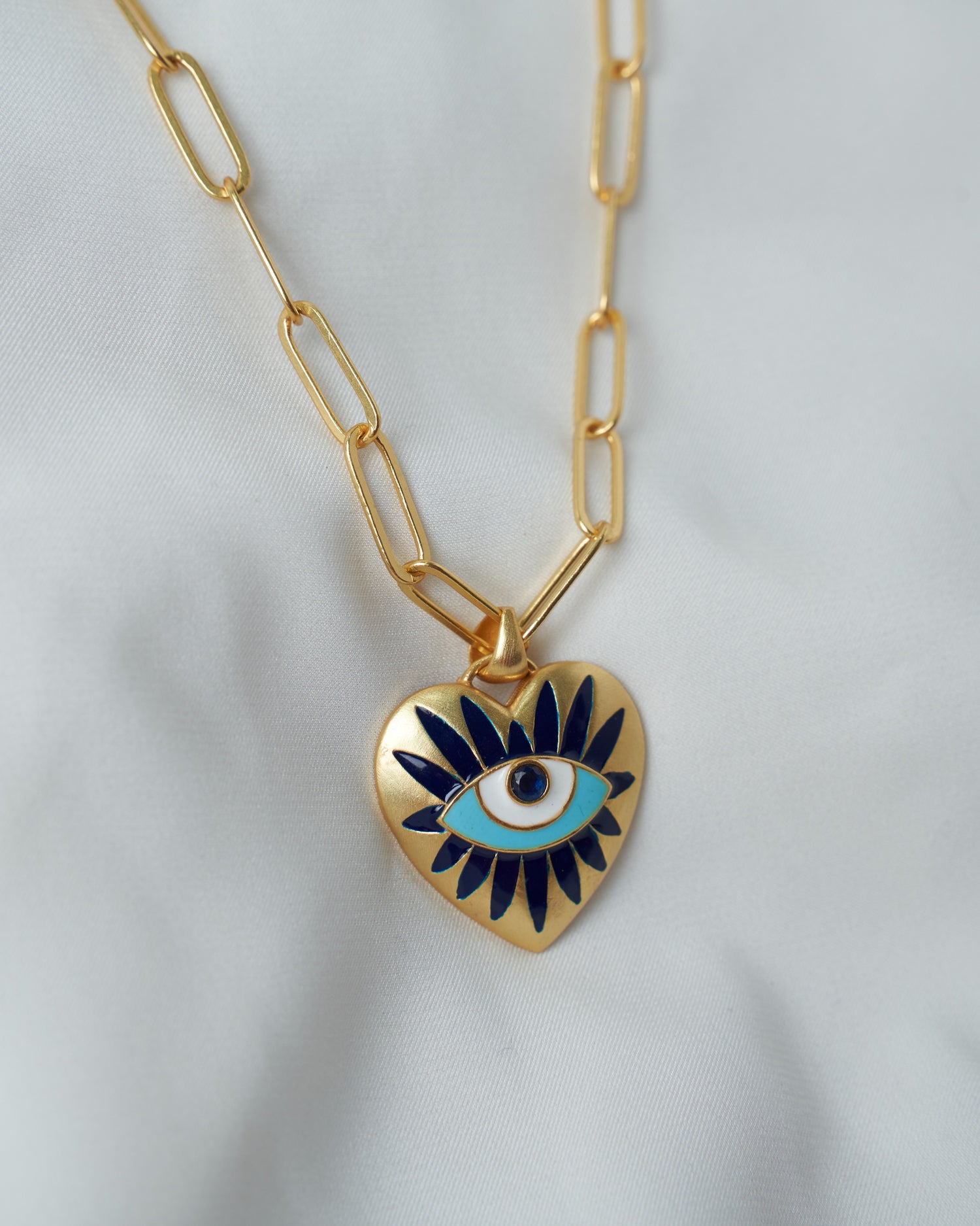 ENCHANTED PROTECTION EVIL EYE NECKLACE | 18K GOLD PLATED