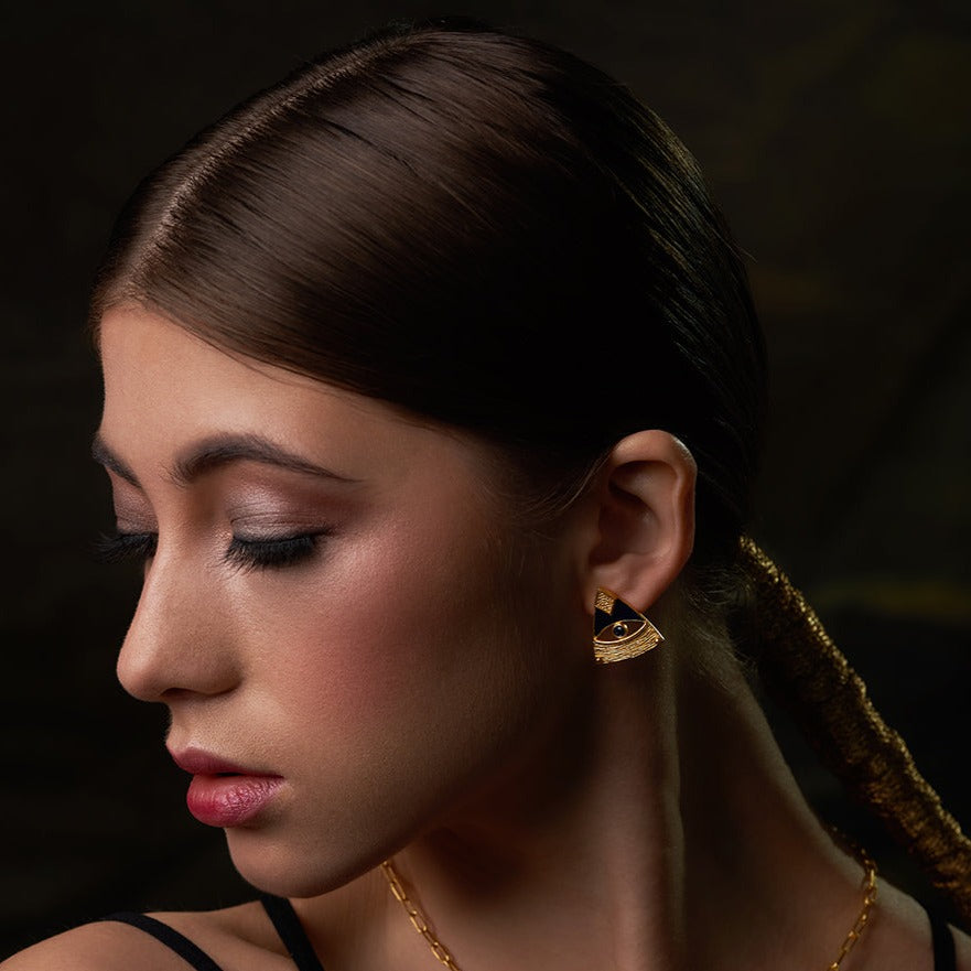 SERENITY EYES | 18k GOLD PLATED EARRING